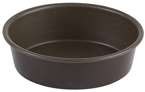 GOBEL - Moule à manqué rond uni - Acier - Revêtement antiadhérent bicouche - Ø 24 cm, Marron
