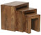 FineBuy Tables Gigognes Ensemble Trois Pièces en Bois Massif Sheesham 45 x 50 x 30 cm | Table de Salon et d'Appoint Style Maison de Campagne | Table Basse en Bois