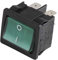 DIFF - Interrupteur bipolaire lumineux vert - DIFF pour De Dietrich Chappée : 95325027