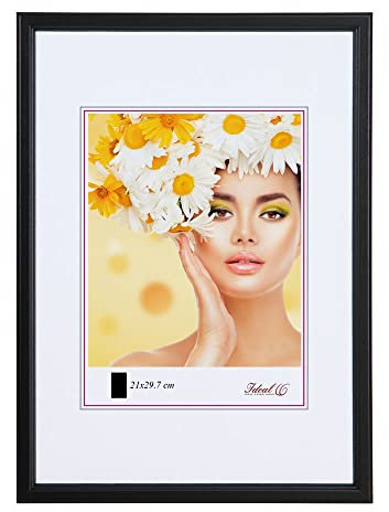 IDEAL TREND EKO Holz Bilderrahmen Foto Rahmen Holzrahmen Wanddeko Collage Poster S236: Farbe: Schwarz | Format: 20x30