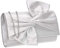 SwankySwans Women's June Bow Clutch Bag, Silver, One Size