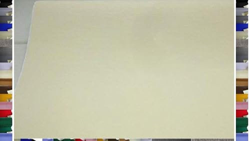 StoffBook WOLLWEIß PREMIUM SELF ADHESIVE BASTELFILZ SELBSTKLEBENDER FILZSTOFF 100CM BREIT, C345