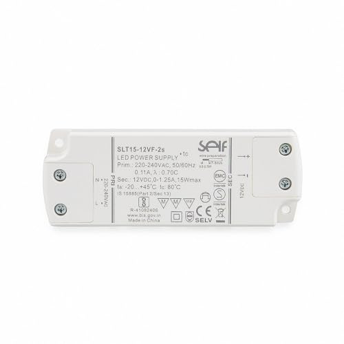 SLT15-12VF-2S LED Netzteil Trafo SELF SLT15-12VF-2S 12 V/DC/0-1,25 A 1,25 A 15 W IP20 Transformator für LED Beleuchtung