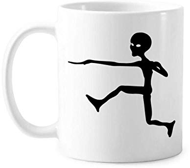 Universe Alien Monster Jumping Alien Tasse Keramik Kaffee Porzellan Tasse Geschirr