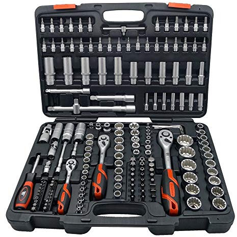 WELZH Socket Tool Set; Gearlock Sockets, 1/4'', 3/8'', 1/2''