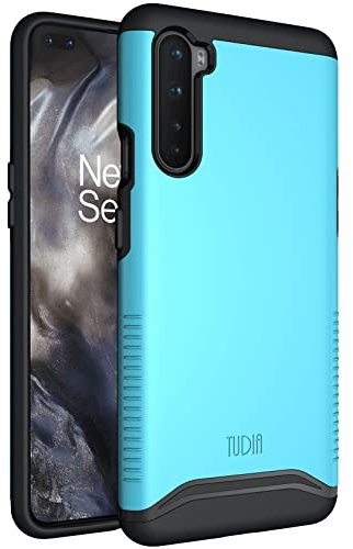 TUDIA DualShield kompatibel für OnePlus Nord Hülle, [Merge] Stoßfestes Dual-Layer Dünn Hart TPU Militär Grade Schutzhülle für OnePlus Nord 5G - Blau