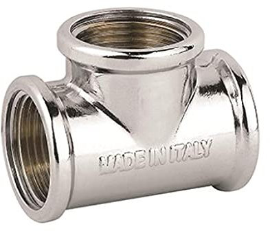 Gewindefitting verchromt Messing, T-Stück IG 1/2