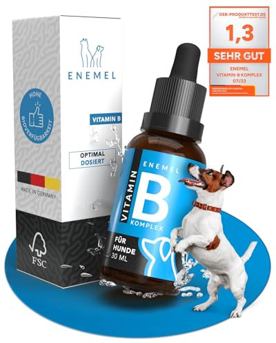 ENEMEL® Vitamin B Komplex für Hunde [30ml] | leichtere Einnahme als Tabletten | Vitamin B Hund | alle B-Vitamine enthalten | Made in Germany
