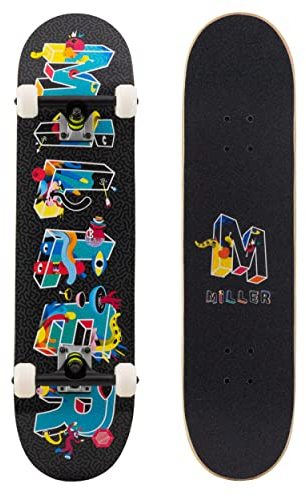 Miller Skateboards Skateboard Polyurethan, Schwarz