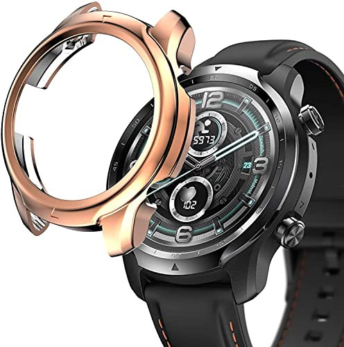 Tyogeephy Fundas Compatible con TicWatch Pro 3 Funda Suave TPU Shockproof Funda Protector Cover Parachoque Protector para TicWatch Pro 3 GPS Smartwatch
