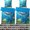 Sanilo® Bettwäsche 135x200 cm, 100% feinste Baumwolle, 4-teilig, Bettbezug, Kissenbezug 80x80cm, Oeko-TEX Zertifiziert (4-teilig 135x200 cm, Delphin)