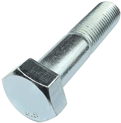 AERZETIX - C58191 - Satz mit 2 Schrauben M24x110mm mit sechskantkopf - DIN 931 - härte, widerstandsklasse: 6.8 - aus verzinktem stahl - montage metallschrauben
