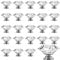 KOHAND 24 PCS 40mm Clear Crystal Door Knobs, Crystal Glass Drawer Knob Diamond Door Handles with Screws, Drawer Pulls and Knobs for Home Kitchen Office Chest Bin Drawer Cabinet