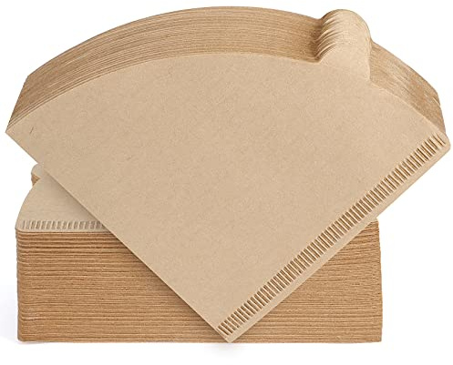 Niveaya 200 Count Coffee Filters - Size 02, Natural Paper Coffee Filter, No Blowout, Disposable for Pour Over and Drip Coffee Maker (2-4 Cup)