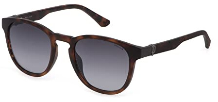Police SPLF60E 0878 Avana Scura Opaca Sunglasses Man Injected, Pantos, 53