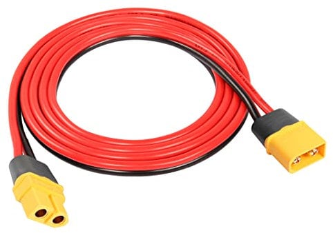 XT60 Extension Cable YACSEJAO 1.2M 16AWG XT60 Male to Female Connector for RC Lipo Battery Remote Control FPV Drone