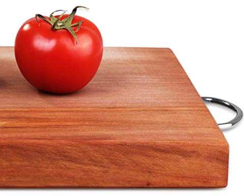 Tagliere in Legno di Ferro Autentico Tagliere in Legno Massello Tagliere da Cucina Tagliere Domestico per Carne (Size : 44x39x3.5(for 6+people)) little surprise