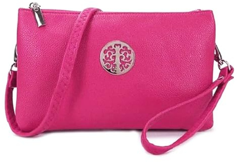 LeahWard Women's Wristlet Purse,Cross Body Bag For Women, Small Messenger Bag, 2 Compartment Cross Body Bag