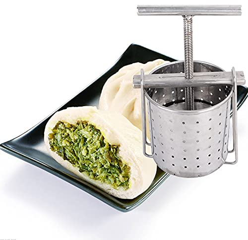Pressa Manuale per Vino di Frutta, pressa per Verdure Rimovibile in Acciaio Inossidabile per Uso Alimentare per succhi, succhi di Erbe, Sidro, Vino, Olio d'oliva