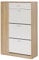 HOMCOM Mueble Zapatero de 3 Puertas para 18-27 Pares de Zapatos Zapatero Moderno con Cajón y Puerta para Salón Entrada Dormitorio 84x30x132 cm Natural