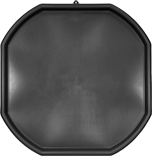 Children Kids Colour Small Large Mixing Tray Tuff Plastic Spot for Playing Toy Sand Pool Pit Water Game Garden Beach MADE IN UK (Black) ([ Large Tray - 100cm ])