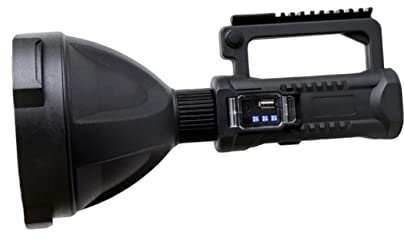 Veemoon 1stück Wasserdichte Taschenlampe Mit Usb Aufladung Outdoor Suchscheinwerfer Hochleistungs-handlampe Für Notfälle Und Camping Langlebig Und Tragbar