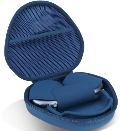 Lebakort Hart Tasche Hülle Etui für Apple AirPods Max Noise Cancelling Kopfhörer (Blau)