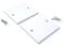 1pcs Single Blanking Plate Cover for Electrical Sockets Back Box White Finish, with Screws (86mm x 86mm)