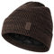 Wmcaps Beanie Mütze, Herren Winter Warme Unisex Wintermütze Strickmütze Dehnbare Weiche Wollmütze mit Bündchen und Dickem Warmem Futter Geschenke für Freundin männer Frauen, Braun/Schwarz