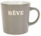 Mug gris Rêve en grès 30cl