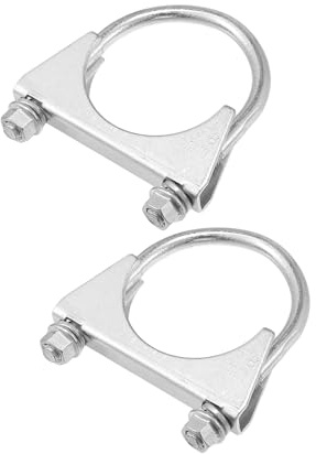 VekAuto Round U Bolt Muffler Exhaust Clamps for Car / 2.25 ID 58mm / 2 Pcs Auto Accessories