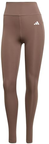 adidas Damen Optime Essentials Stash Pocket Full Length Leggings, earth strata, L