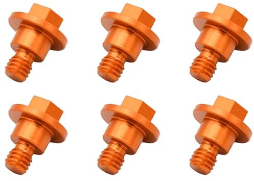 Motorcycle M6*12 Screws Fork Guard Bolt Compatible With KT-M EXC EXCF SX SXF XC XCF XCW Compatible With Husq/varna TC TE TX FC Compatible With Yam/aha YZ WR 2000-2022(Orange)