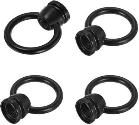 M10 Augenmutter, Schwarz Ringmutter Ösenschraube Ringösen Hardware Ringmuttern Anschlusszubehör [4er Pack]