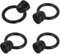 M10 Augenmutter, Schwarz Ringmutter Ösenschraube Ringösen Hardware Ringmuttern Anschlusszubehör [4er Pack]
