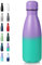 Volhoply 350ml/12oz Small Water Bottle Stainless Steel, BPA Free Insulated Water Bottles, Double Wall Cola Shape Flask, Keeps Cold 24 Hours and Hot 12 Hours for Kids Handbag (Purple Green)