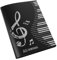 UKCOCO Choir Folder Music File Organizer Music Storage for Piano Choir Band Durable Plastic Holder with Pages Strong Build Modern Design for Musicians