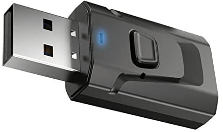 Badafaci USB BT 5.0 Receiver Transmitter 4 in 1 Dual Mode Car Adapter, Plug and Play AUX Adapter with Stable Transmission for Car Home TV Speakers