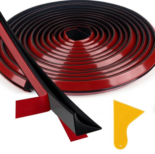 Wandverkleidung Selbstklebend Leisten Schwarz, 5M Flexible Multifunktion Zierleisten Selbstklebend, Selbstklebende Abschlussleiste Für Türen, Fenster, Wände, Küche, Fliesen