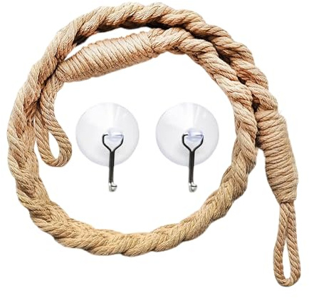 Pont de terrarium en corde – Décoration d'aquarium pour reptiles pour grenouilles | Matériau en coton avec ventouse pour escalade, fournitures pour animaux de compagnie, accessoire pour lézard, lézard