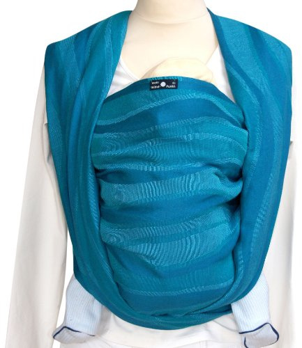 Didymos 447006 Babytragetuch, Modell Wellen acqua, Größe 6
