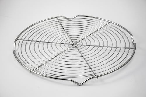 Tortengitter Spirale aus Edelstahl mit Füße, Größe:ø 36 cm