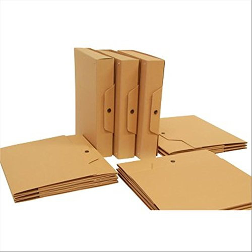 Euro-cart 134131 Scatole Porta-Progetto, Formato A4, Dorso 15 cm, avana