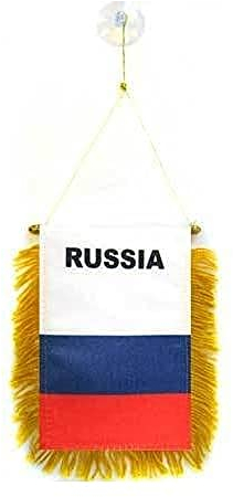 AZ FLAG - Wimpel Russland - 15x10 cm - Russische Mini Flagge 10 x 15 Cm - Auto Pennant Spezielle Auto
