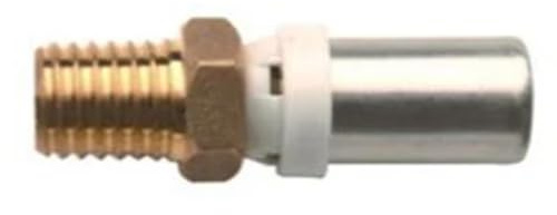 Raccord droit M 3/4x26mm pour tuyau multicouche à presser