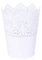 ROSENICE Pot crayon Pot de Fleur Organisateur de Pinceau de Maquillage (Blanc)