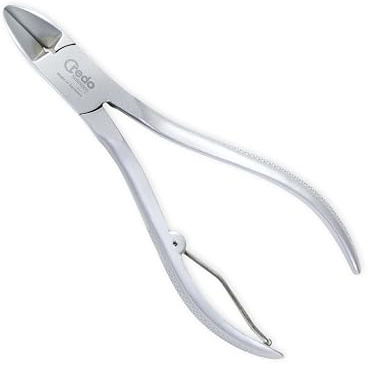 CREDO Nagelzange 12 cm, abgerundete Spitzen, mattchrom