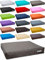 dogsfavorite Hundebett Big Pad aus Kunstleder Hundekissen Hundesofa Hundebetten 100 x 80 cm L Taupe