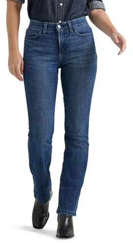 Lee Women's Ultra Lux Comfort with Flex Motion Bootcut Jean, Open Seas, 4 Short