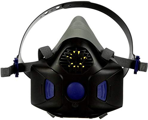 3M Secure Click Halbmaske mit Sprechmembran HF-803SD, Gr. L, dunkelgrau